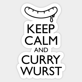 Keep calm and Curry Wurst Sticker